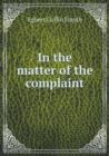 In the Matter of the Complaint - Book