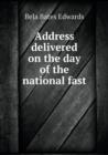 Address Delivered on the Day of the National Fast - Book