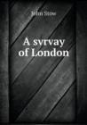 A Svrvay of London - Book