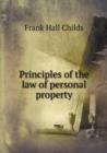 Principles of the Law of Personal Property - Book