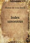 Index Saxonicus - Book