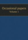 Occasional Papers Volume 1 - Book