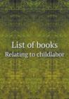 List of Books Relating to Childlabor - Book