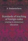 Standards of Teaching of Foreign Codes Relating to Elementary Education - Book