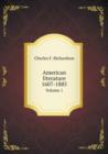 American literature 1607-1885 Volume 1 - Book