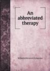 An Abbreviated Therapy - Book