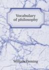 Vocabulary of Philosophy - Book