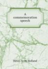 A Commemoration Speech - Book