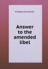Answer to the Amended Libel - Book
