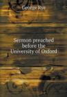 Sermon Preached Before the University of Oxford - Book