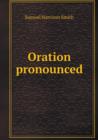 Oration Pronounced - Book