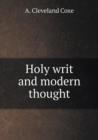 Holy Writ and Modern Thought - Book