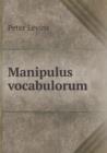 Manipulus Vocabulorum - Book
