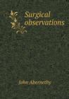 Surgical Observations - Book