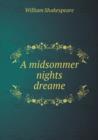 A midsommer nights dreame - Book
