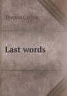 Last Words - Book