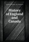History of England and Canada - Book