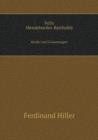 Felix Mendelssohn-Bartholdy Briefe Und Erinnerungen - Book