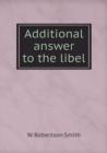 Additional Answer to the Libel - Book