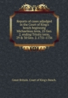Reports of cases adjudged in the Court of King's bench - Book