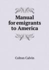 Manual for Emigrants to America - Book