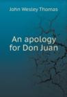 An Apology for Don Juan - Book