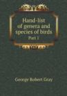 Hand-List of Genera and Species of Birds Part 1 - Book