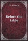 Before the Table - Book