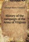 History of the Campaign of the Army of Virginia - Book