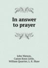 In answer to prayer - Book
