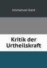 Kritik Der Urtheilskraft - Book