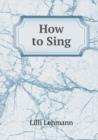 How to Sing - Book