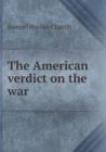 The American Verdict on the War - Book