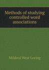 Methods of Studying Controlled Word Associations - Book