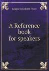 A Reference Book for Speakers - Book