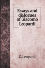 Essays and dialogues of Giacomo Leopardi - Book