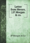 Letter from Messrs. J.P. Morgan & co. - Book