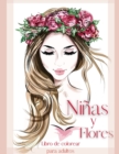 Ninas y Flores Libro de Colorear para Adultos - Book