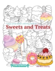 Large print adult coloring book of SWEETS and TREATS - Book