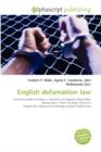 English Defamation Law - Book
