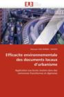 Efficacite Environnementale Des Documents Locaux d''urbanisme - Book