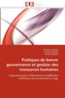 Pratiques de Bonne Gouvernance Et Gestion Des Ressources Humaines - Book