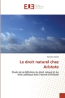 Le Droit Naturel Chez Aristote - Book