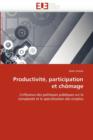 Productivit , Participation Et Ch mage - Book