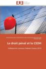 Le Droit P nal Et La Cedh - Book