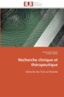 Recherche clinique et therapeutique - Book