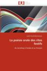 La Po sie Orale Des Rites Festifs - Book