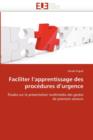 Faciliter l''apprentissage Des Proc dures d''urgence - Book