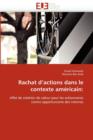 Rachat D Actions Dans Le Contexte Am ricain - Book