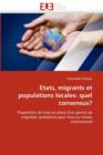 Etats, Migrants Et Populations Locales : Quel Consensus? - Book